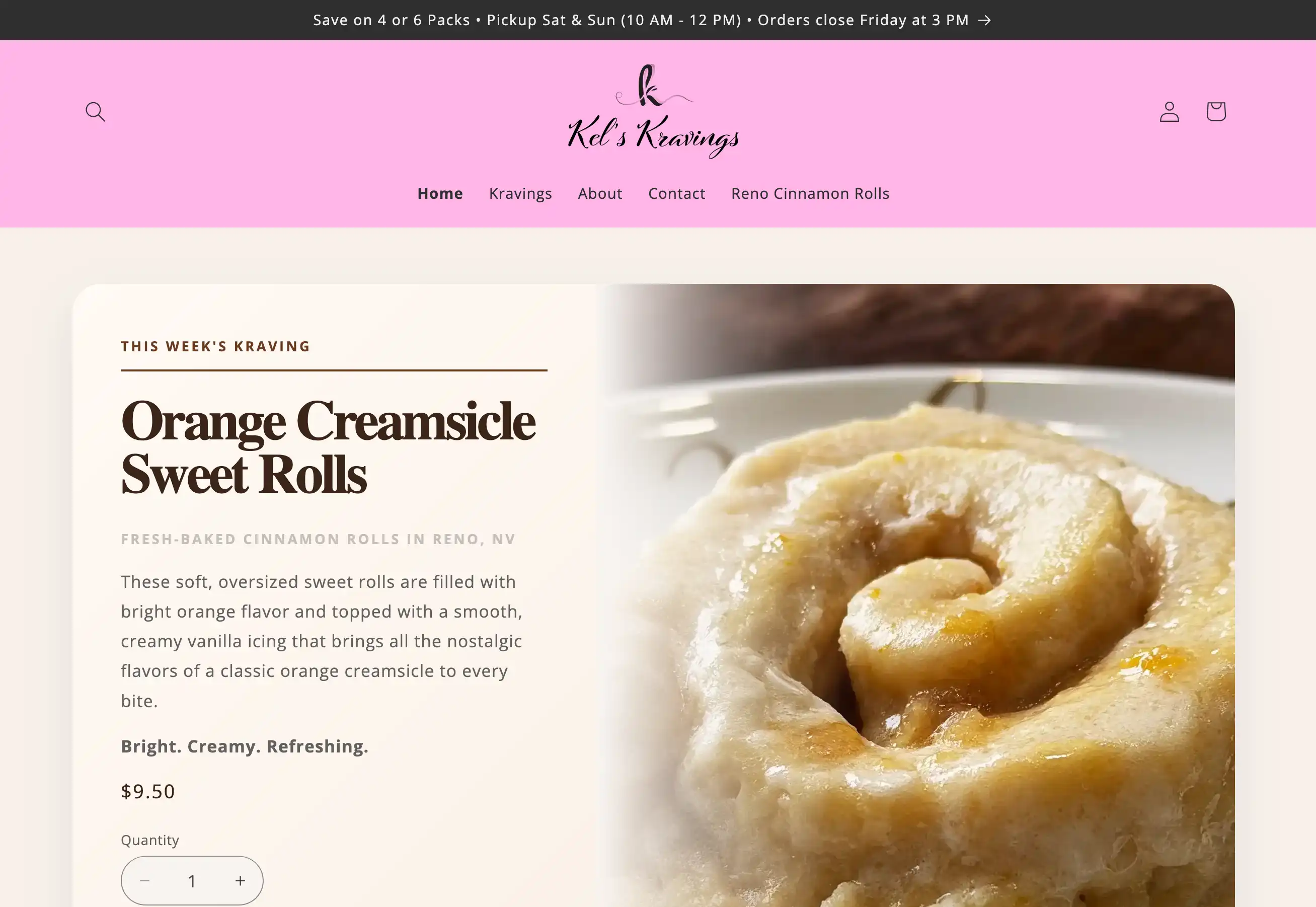 Kel's Kravings Shopify ecommerce platform
